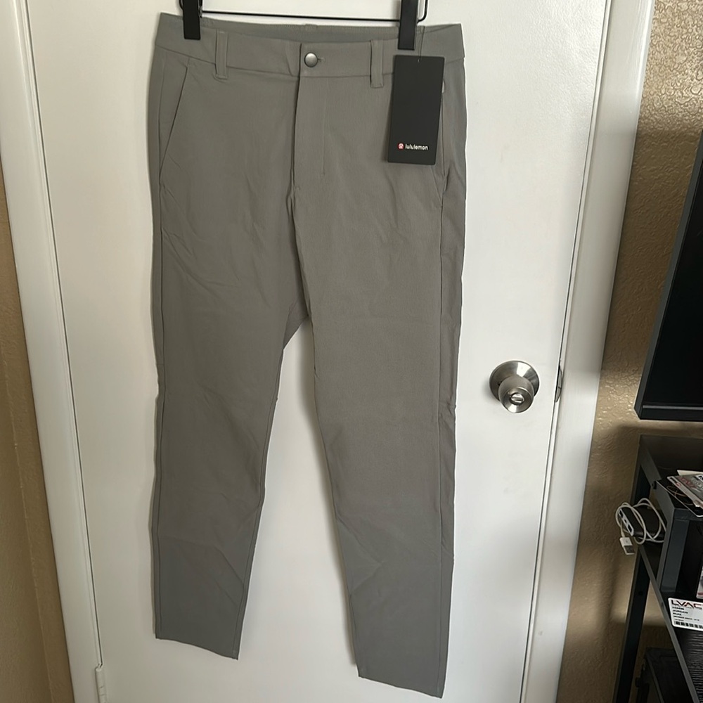 Lululemon men’s commission slim pants - 
30x32 - gray - new
